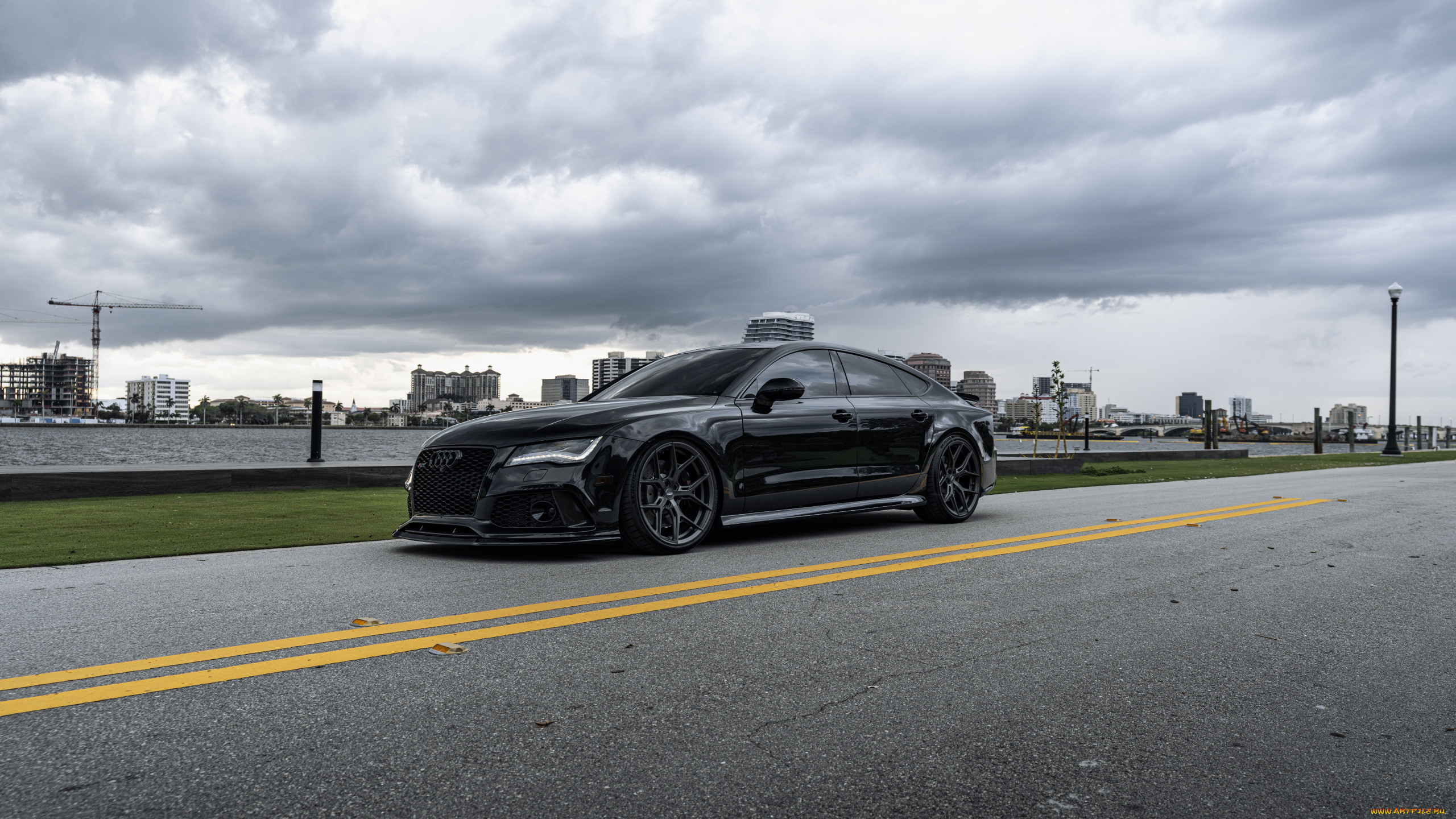 , audi, black, quattro, road, vag, rs7, 4, 0tt